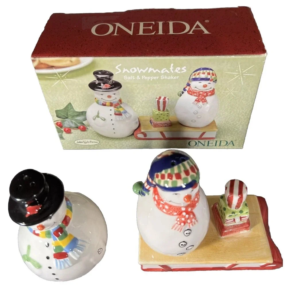 Oneida Snowmates Salt‎ And Pepper Shakers